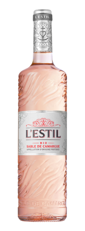 L'Estil bouteille de vin rosé